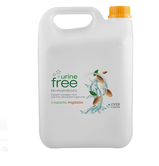 Urine Free 5L Migdał - preparat usuwający mocz oraz inne zabrudzenia organiczne